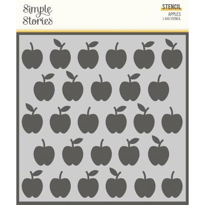 Simple Stories School Life Stencil - Apples